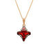Комплект "Kristāla Rombs II (Light Siam Metallic Light Gold)" с кристаллами Swarovski™